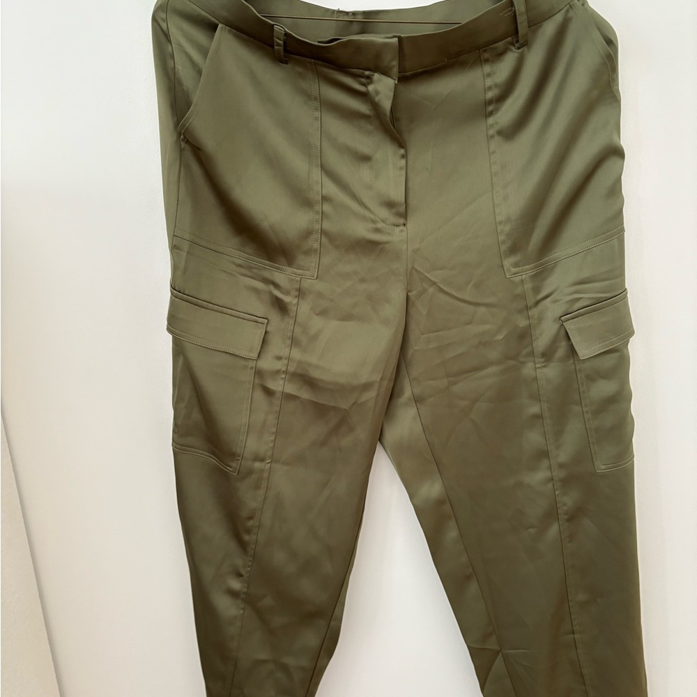 Bailey 44 satin Khaki Women's Cargo Trousers